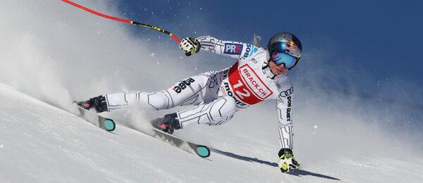 ALpské lyžování, FIS Světový pohár, Ester Ledecká při závodě ve St Moritz, Švýcarsko