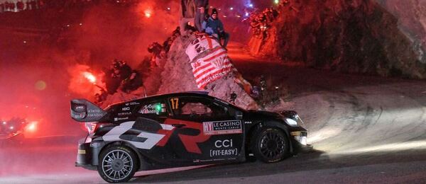 Osminásobný mistr seriálu WRC Sebastien Ogier na trati Rally Monte Carlo