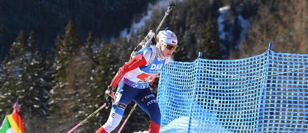 Biatlon, Světový pohár, Antholz-Anterselva (Itálie), na snímku česká biatlonistka Tereza Voborníková