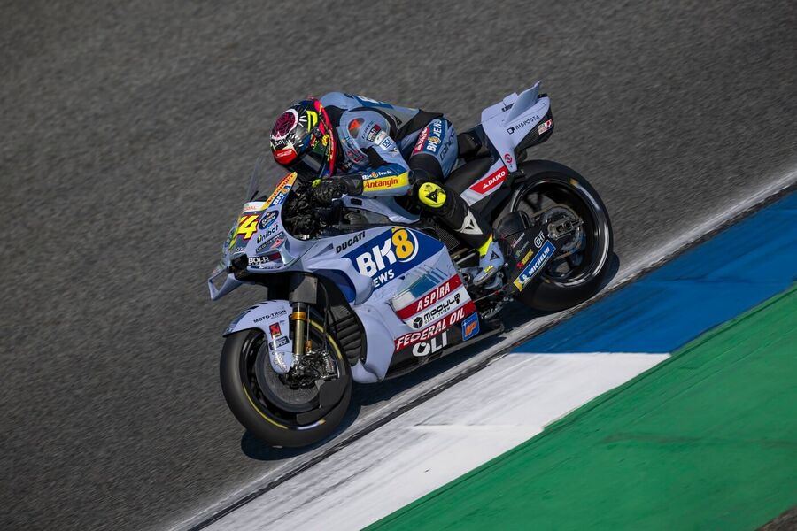 Španělský jezdec Fermin Aldeguer v tréninku na VC Thajska 2025, MotoGP