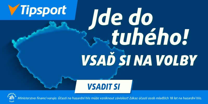 Tipsport parlamentní volby - jde do tuhého, vsaď si na volby s bonusem