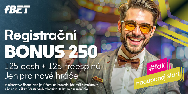 fBET bonus pro nově registrované hráče