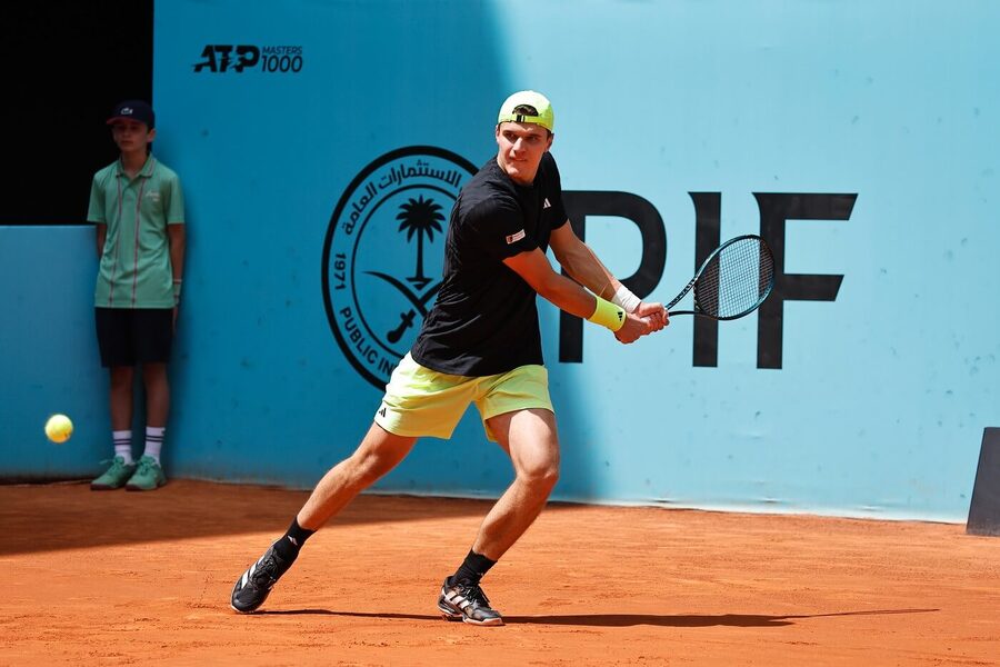 Jakub Menšík na turnaji v Madridu 2025