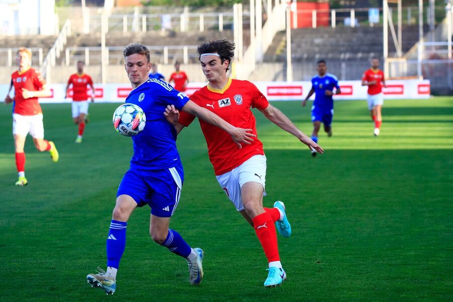 Lucas Kubr v zápase Chance Národní Ligy s Prostějovem