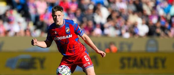 Lukáš Červ během utkání Viktorie Plzeň s Baníkem Ostrava