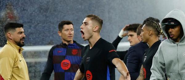 Hráči Barcelony po zápase s Espaynolem, 36. kolo La Ligy 2024–25