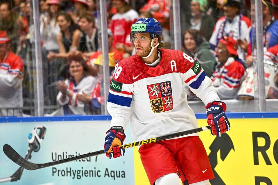 David Pastrňák patří k nejproduktivnějším hráčům MS v hokeji 2025