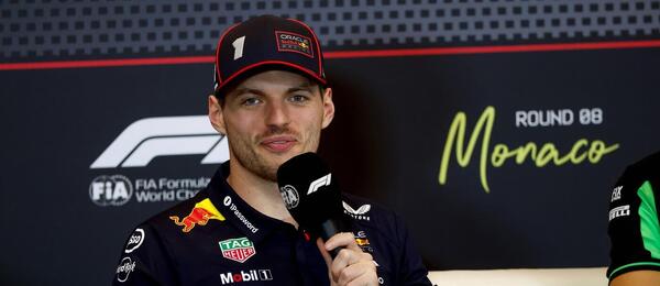 Max Verstappen během tiskové konference před Velkou cenou Monaka