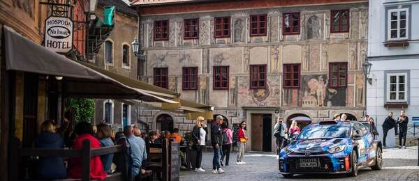 Rally Český Krumlov, na snímku závodní speciál Filipa Mareše Toyota Yaris GR Rally2