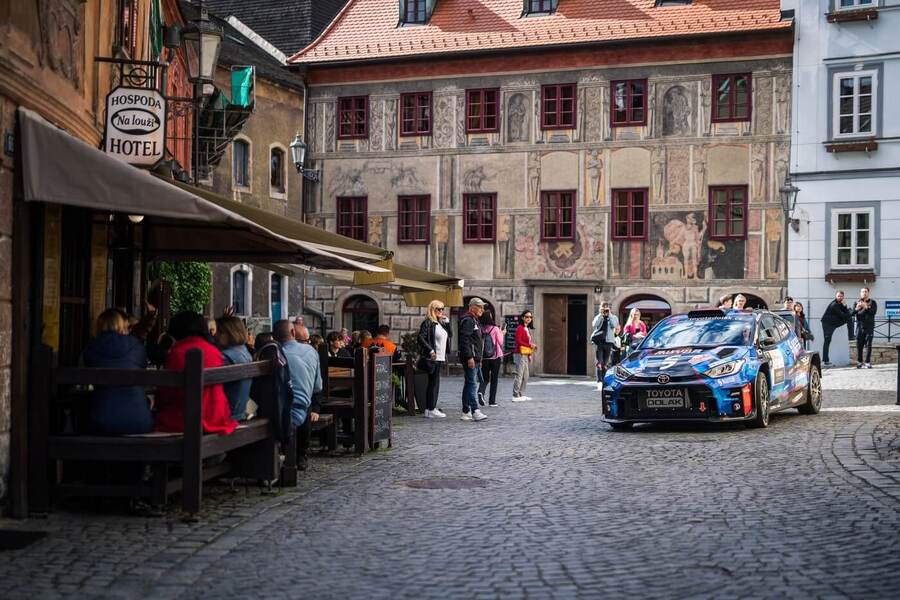 Rally Český Krumlov, na snímku závodní speciál Filipa Mareše Toyota Yaris GR Rally2