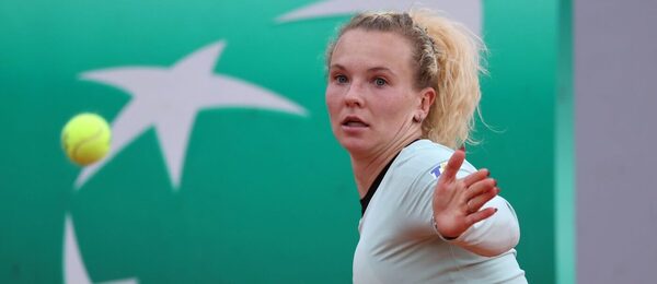 Kateřina Siniaková v utkání dvouhry na Roland Garros 2025, Siniaková dnes na French Open hraje čtyřhru