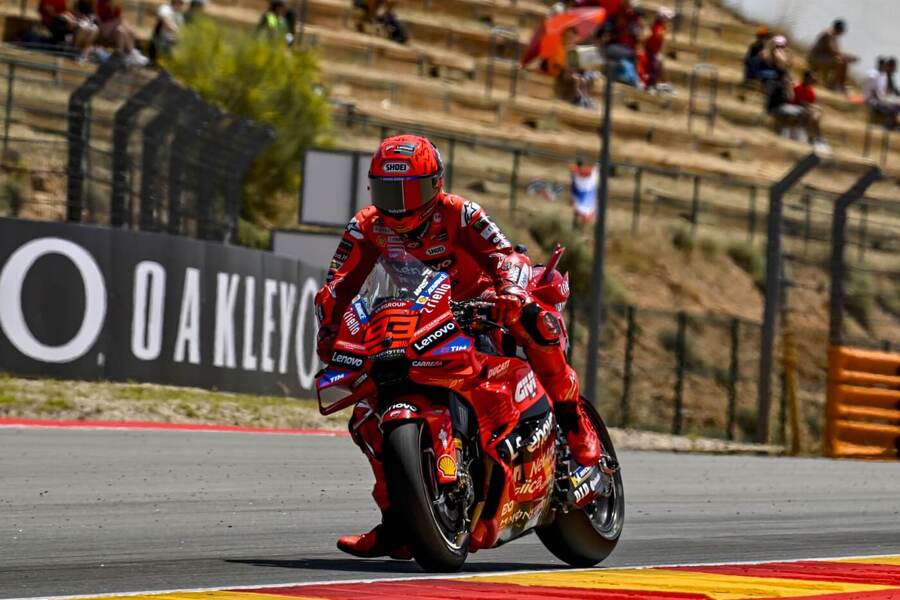 Motorsport, MotoGP, Marc Márquez během Velké ceny Aragonie, Španělsko