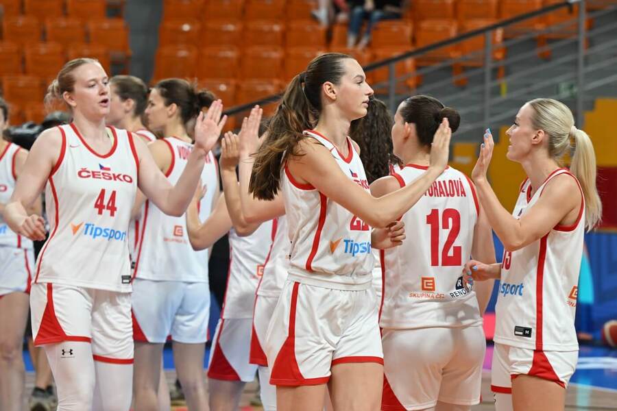 Hráčky české basketbalové reprezentace, přípravné utkání před ME 2025 proti Lotyšsku