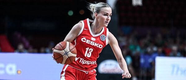 ME v basketbalu ženy 2025, na snímku česká rozehrávačka Petra Holešínská
