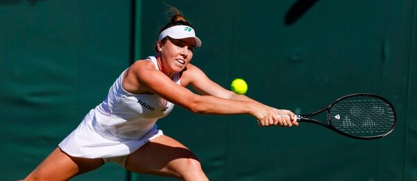 Česká tenistka Linda Nosková ve vítězném zápase 2. kola Wimbledonu 2025, Nosková dnes hraje 3. kolo