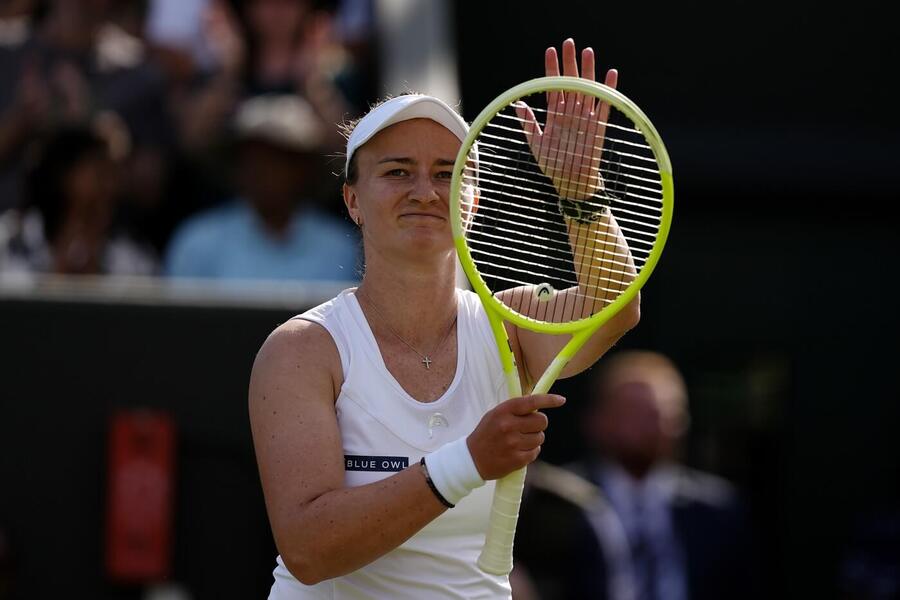 Barbora Krejčíková po postupu do 3. kola dvouhry na Wimbledonu 2025, dnes ji vyzve Emma Navarro