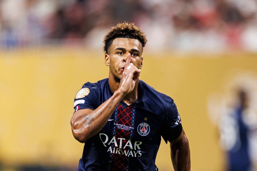 Desiré Doué, hvězdička PSG a střelec první branky čtvrtfinále proti Bayernu