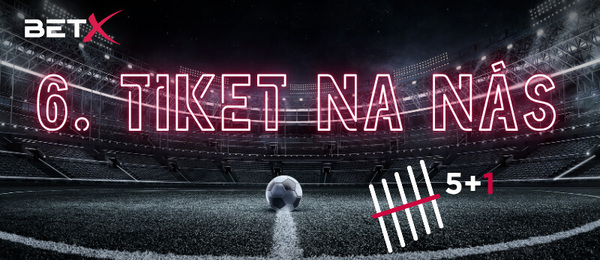 Freetiket Bet-X: vsaďte si 5 sázenek, šestý tiket máte zdarma