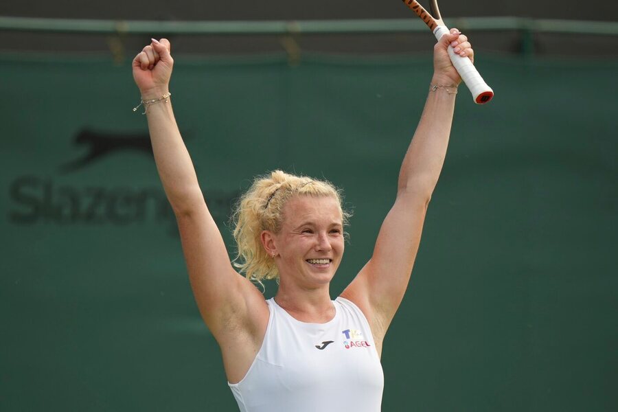 Kateřina Siniaková na Wimbledonu 2025 v Londýně, kde se zapojí do programu semifinále