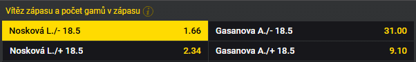 Tip na tenis: Nosková vs Gasanova live - WTA Praha 2025, 1. kolo (22. 7.)