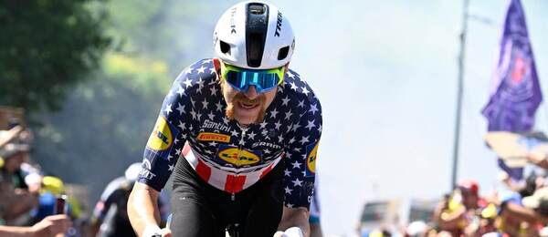 Quinn Simmons jede Tour de France 2025 ve skvělé formě a dnes by mohl zaútočit na vítězství v klasikářské 20. etapě
