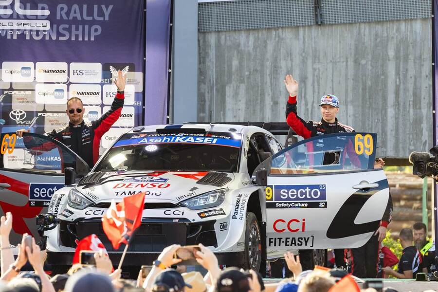 Kalle Rovanpera na Rally Finland 2025