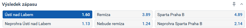 Tip redakce na utkání CHNL Ústí vs. Sparta B