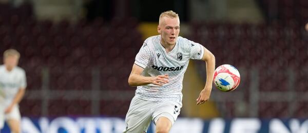 Karel Spáčil během odvety se Servette