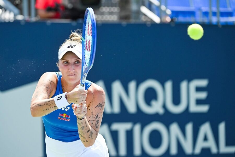 Česká tenistka Markéta Vondroušová na turnaji WTA 1000 Montreal 2025, dnes startuje na Cincinnati Open 2025.
