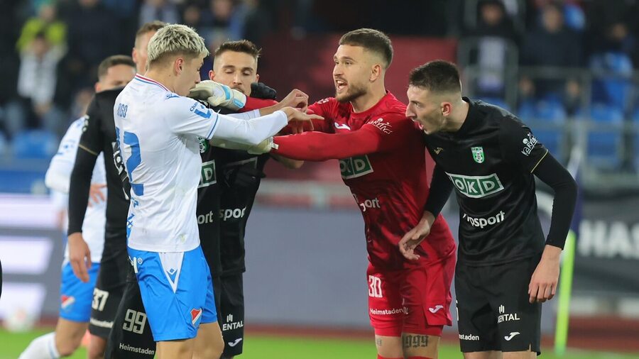 Minulý duel Baníku s Karvinou přinesl spoustu emocí