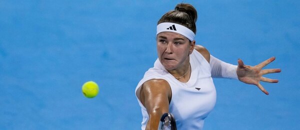 Karolína Muchová ve vítězném zápase 2. kola Cincinnati Open 2025, ona i další Češky a Češi v Cincinnati hrají také dnes