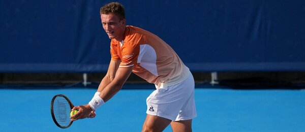 Jiří Lehečka v zápase ATP Masters Cincinnati 2025, dnes ho v osmifinále vyzve Ben Shelton.