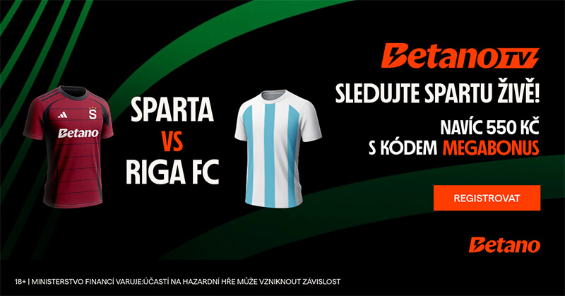 Sledujte Sparta Praha vs. Riga FC živě a zdarma