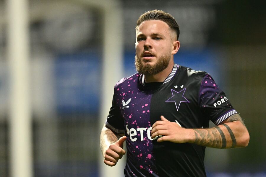 5. kolo Chance Ligy 2025/26: Slávista Vasil Kušej v utkání proti Jablonci