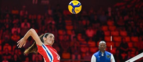 Česká reprezentantka Magdaléna Jehlářová v akci (MS ve volejbalu žen 2025)