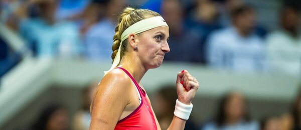 Tenis, WTA, Petra Kvitová během zápasu na grandslamu US Open