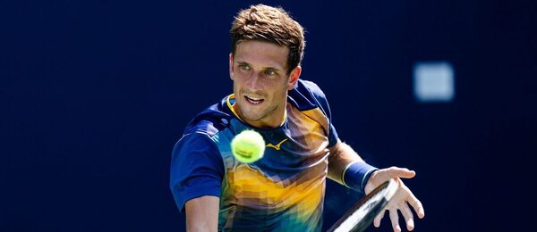 Český tenista Vít Kopřiva na turnaji ATP Masters 2025 v Torontu, dnes hraje 1. kolo US Open proti Janniku Sinnerovi.