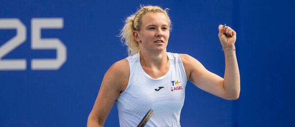 Tenis, WTA, Kateřina Siniaková na turnaji v Praze, zápas proti Ruse