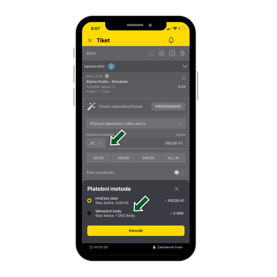 Jak vsadit za Fortuna věrnostní body online