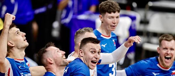 Momentka z utkání Česko vs. Srbsko na MS ve volejbale mužů 2025