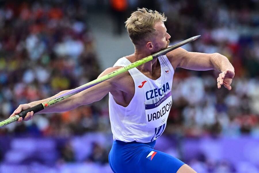 Atletika, Jakub Vadlejch při olympijském závodě v Paříži