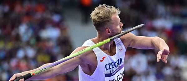 Atletika, Jakub Vadlejch při olympijském závodě v Paříži