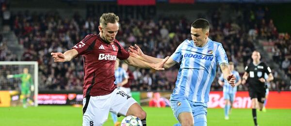 Jan Kuchta ze Sparty a Svetozar Marković z Plzně, semifinále MOL Cupu 2024–25