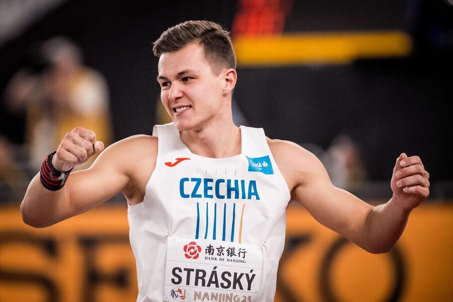 Atletika, desetibojař Vilém Stráský během halového MS v Číně