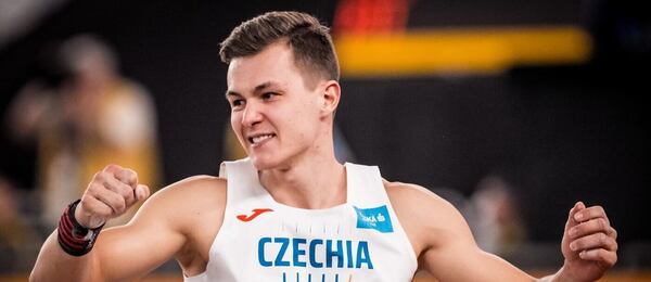 Atletika, desetibojař Vilém Stráský během halového MS v Číně