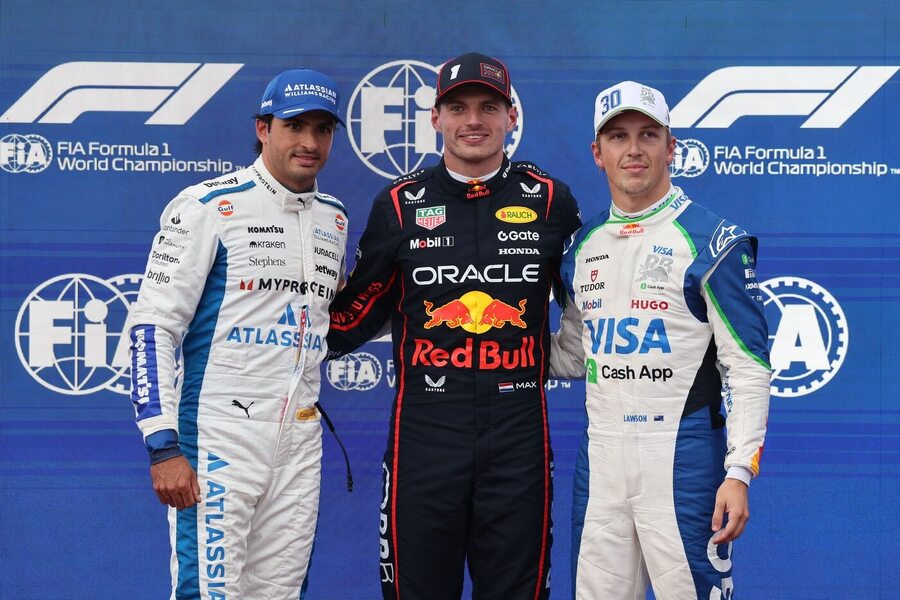 Sainz, Verstappen a Lawson po kvalifikaci na Velkou cenu Ázerbájdžánu