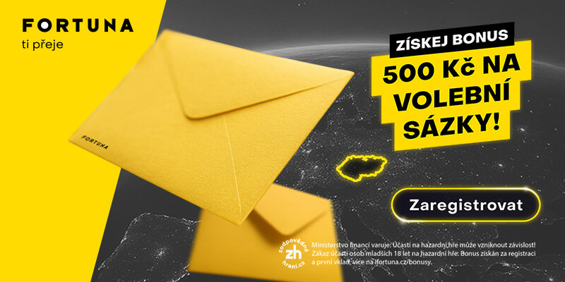 Získejte bonus 500 Kč na volební sázky u Fortuny