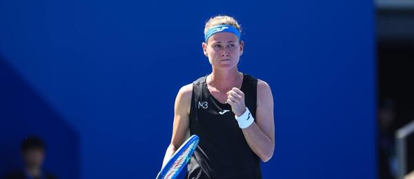 Marie Bouzková na turnaji ve Wuhanu 2025