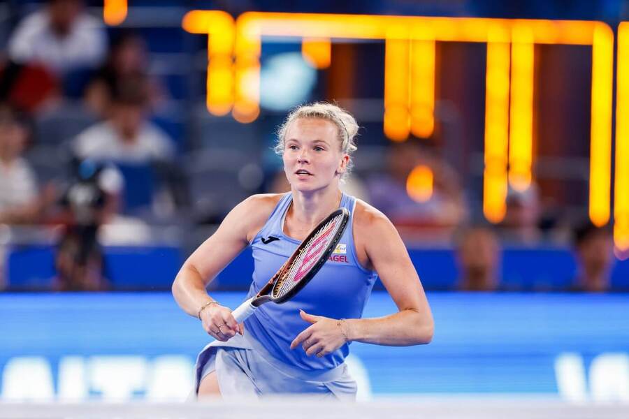 Česká tenistka Kateřina Siniaková na WTA Wuhan Open 2025, v dnešním programu ji čekají hned dva zápasy