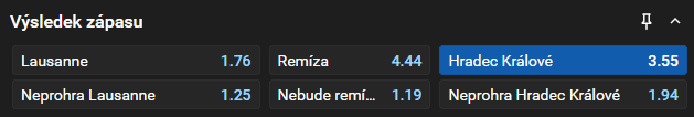 Tip na dnešní hokej: Hradec Králové v Lausanne v 6. kole hokejové Ligy mistrů 2025/26
